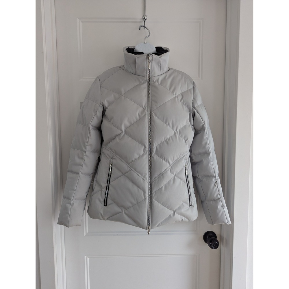 Descente Anabel Puffer Ski Jacket Light Grey Down Insulated DWWOGK63VF Mens 8